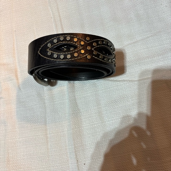 Fossil Leather Belt with Details Size M - Picture 8 of 16